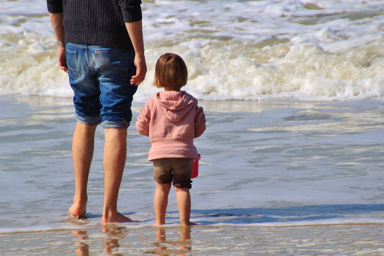 Kind am Strand (Nordsee)